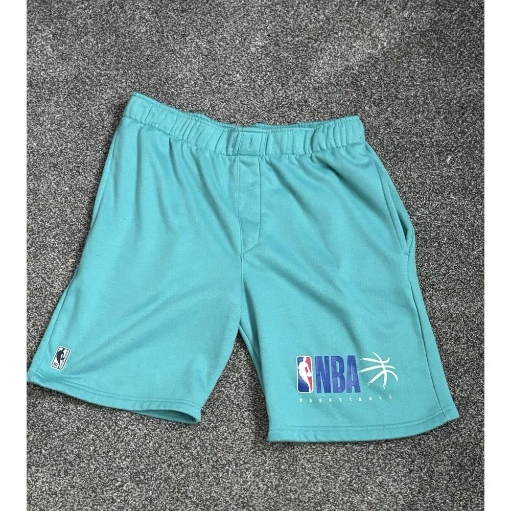 NBA Men's Trainer Shorts- Teal- Size Large
